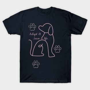 Adopt a Dog t-shirt T-Shirt